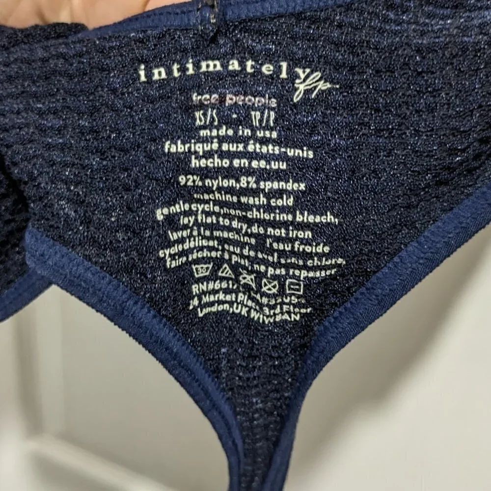 NEW Free People Intimately | Open back bodysuit in Navy